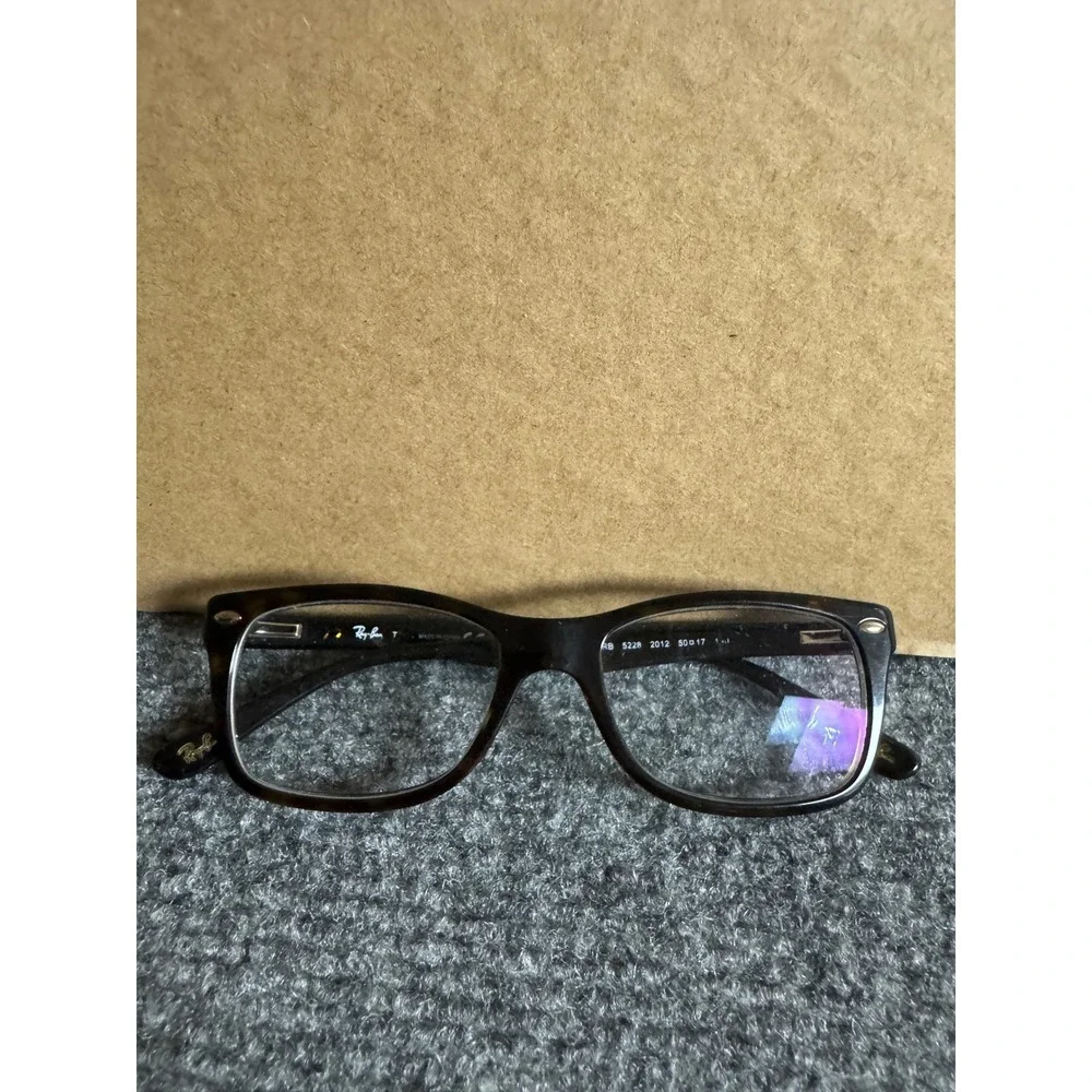 Ray-Ban RB 5228 2012 Dark Havana Tortoise Rectangular Eyeglasses 50-17 140